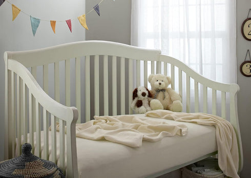 TL Care 2 Pack 100% 52" 28" Natural Cotton Fitted Crib Sheets x - Soft, Breathable, Hypoallergenic & Gentle Toddler Bed