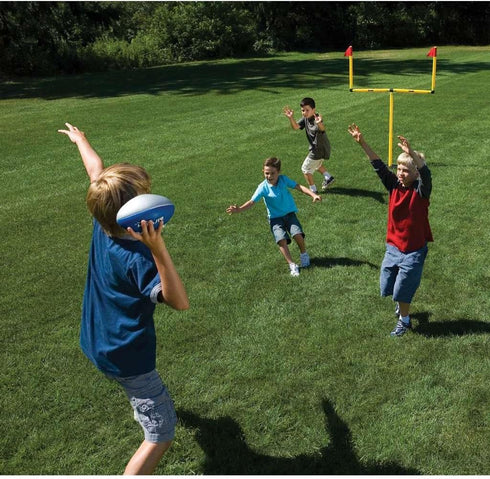 Franklin Sports Youth Football Goal-Post Set with Mini Football, Adjustable Height