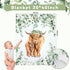 HunnmingRe Set 3 Set Baby Highland Cow Crib Bedding Pcs Crib Baby Blanket, Fitted Sheet, Pillowcase Soft Flannel