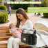 Seeseven Stroller Organizer Caddy with Insulated Cup Holder & Detachable Phone Purse, Lightweight Universal Stroller