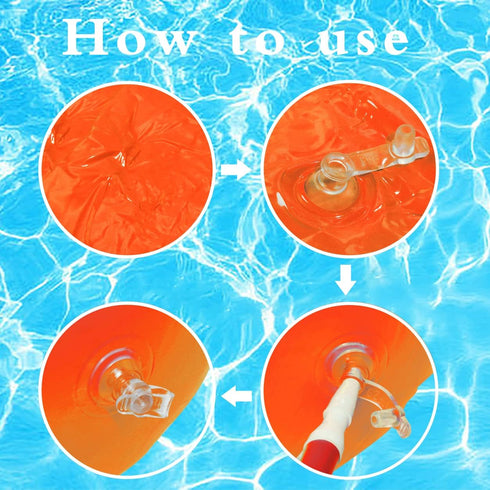 Pool Inflatable Sticks Penta Angel 2Pcs, 41.3 inch Giant PVC Pool Noodles for Summer Outdoor Water Games