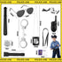 3 Otters 9PCS Police Pretend Play Toy Set: Police Accessories for Kids, Badge, Handcuffs, Walkie