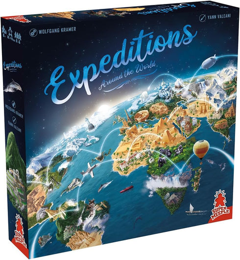 Expeditions Around The World | Fun Family Game for Kids and Adults | 2 to 6 Players, Ages 8+, 30 Minutes