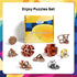 9pcs Difficulty Puzzles Gift for Adults, Teens, and Kids, Brain Teaser Puzzles Game Desk Toys