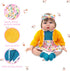 20-22 Inch 2 Set 20 Inch 7 ECORELF Reborn Doll Clothes for Dolls, Baby Doll Clothes Accessories Pcs Include Dress Coat