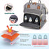 Yeerovan Backpack Mommy Capacity(3037-Grey) Baby Diaper Bag with Changing Pads Bags Boys Girl Unisex Multifunction
