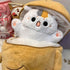 Ditucu 32 Inch Large Taiyaki Cat Plush Pillow, Cute Kitten Inside Fish 2 in 1 Stuffed Animals Toys