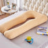 LWODANU Inflatable Pregnancy Pillow U Shape Sleeping Support Pillow for Pregnant Bump Pillow Full Body Side Sleeper