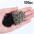 120 Pieces Universal Rc Body Clips Car Silver and Black Stainless Steel R Clips for 1/10 1/12 Scale Redcat Hpi Himoto