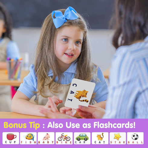 HahaGift Toddler Girl Toys - Matching Letter Game for Preschool Learning - Best Christmas Birthday Gift for Kids