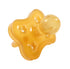 1 Count (0-6 Sweetie Rubber Pacifier STAR SHAPE RUBBER Natural Rubber with Rounded Nipple small)