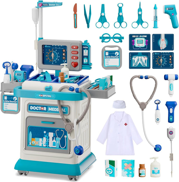 AuroTops Doctor Kit for Toddlers 3-5, 26 Pcs Doctor Play Set for