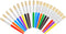 20 Pcs Paint Brushes for Kids, Round and Flat Easy Hold and Clean Toddler Paint Brushes, Bristle Craft Paint Brushes