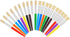 20 Pcs Paint Brushes for Kids, Round and Flat Easy Hold and Clean Toddler Paint Brushes, Bristle Craft Paint Brushes