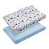 Pack of 2 Changing Pad Covers, 100% Cotton Breathable, Ultra Soft Sheets for Newborns (Blue and Planets)