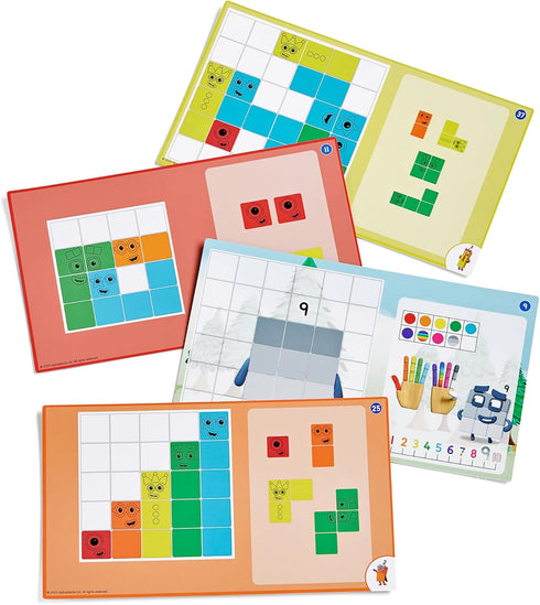hand2mind Numberblocks Puzzle Solver, Educational Logic Puzzles for Kids Ages 3-5, Tactile Sensory Toys