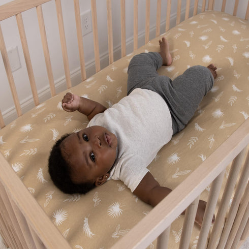 4-Pack Set 100% The Peanutshell Organic Fitted Crib Sheet - Soft & Breathable Baby Girl or Boy Crib Sheets, Jersey