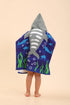 TEHALK 2-10, Swimming/Pool Shark Hooded Towels for Kids/Boys/Girls/Toddler, Towel Robes/Wearable Towels for Kids Poncho