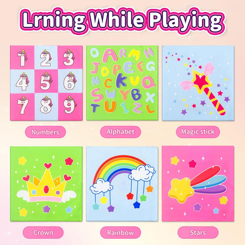 6 12 6 9 12 18 usrela Baby Toys to Months - Tissue Box Toy, Tissue Learning Toys with Alphabet Number Color Sound, Baby