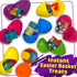 stargo 8 Pack Set Colorful Prefilled Easter Eggs Bulk with Toys - Mini Car Construction Engineering Vehicles Pull-Back