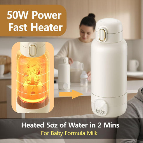 BOKASM Travel,17 14000 Portable Baby Milk Bottle Warmer for Ounces Capacity Baby Milk Warmer,Portable Breastmilk