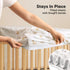 2-Pack 52x28 Waterproof Crib Sheets for Boys, Girls - Fitted Organic Cotton Baby Crib Sheets, Toddler Mattress