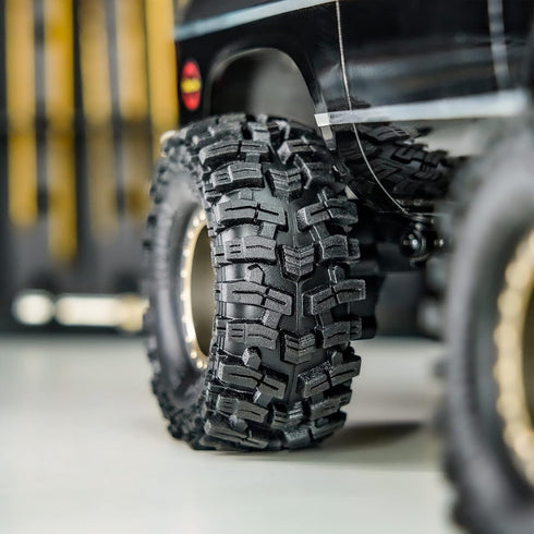 INJORA 1.0 Swamp Stomper S5 Tires - 58 * 24mm for SCX24 AX24 TRX4M FCX24 1/24 1/18 RC Crawler Car, T1015