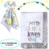 30x40 Fleece Baby Nursery Blanket with Satin Trim for Boys, Girls, and Unknown Gender Baby (Grandma's Love)
