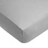 TL Care 100% Natural Cotton Fitted Crib Sheet, 52" x 28", Gray, Soft & Hypoallergenic
