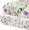 Pobibaby - 2 Pack Premium Fitted Baby Girl Crib Sheets for Standard