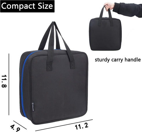 KISLANE Carrying Case for 24 Monster Jam Trucks, Kids Toy Truck Storage for 1:64 Scale Trucks