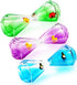 YUE Motion Liquid Motion Bubbler, Floating Sea Creatures, Diamond Shaped Timer, Purple Liquid with Duck Toys