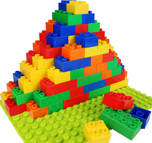 aotipol Building Blocks for Kids, 101-piece Large Classic Building Bricks Set, Basic STEM Toys Gift for All Ages