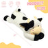 Easfan 36’’ Lying Cow Stuffed Animal, Large Hugging Plush Pillow Toy for Home Decoration Gifts
