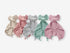 Organic Elephant Loveys for Babies, Muslin Security Blankets, Soft Snuggle Animals for Newborns, Violet