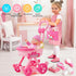 Set 12" 17pcs 3 4 5 6 7 Golray Girl Baby Doll Stroller Toy with Baby Doll & Baby Doll Accessories