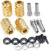 RCLIONS 12mm Brass Wheel Spacers +20mm Extension Wheel Hubs Hex for TRX4 1/10 RC Crawler Truck