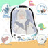 Fiwochic Dinosaurs Carseat Cover Baby Infant Car Seat Canopy Breathable Cotton Extra Large Mesh Window Windproof