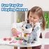 Ylpaprm Set Gray Walking Cat Interactive Toy Cat for Girl Repeat What You Say Toy Kitten Talking Singing Dancing Touch