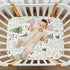 Jihqo Pack 39" 27" Cartoon Christmas Tree Crib Sheets for Boys Girls N Play Sheet Soft Breathable Mini Crib Sheets x