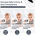 Joyreal High Contrast Baby Toys for Newborn, Black and White Baby Sensory Toys with Car Seat Toys,Infant Toys