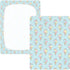 Jynexis 52x28 Ice Cream Star Blue Print Baby Crib Sheets, Cotton Fitted Crib Sheet, Soft Breathable, Fits Standard