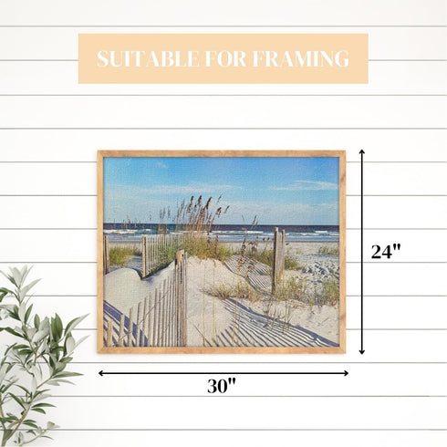 1000 30x24 inches, 1000 Heritage Puzzle Inc. Wild Dunes Piece Puzzle - Beach Theme Jigsaw for Adults, Ocean Puzzles