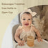 6 5 oz, 1 Pack Moonkie Baby Straw Cup | Silicone Toddler Sippy Training Cup With Straw Lid | BPA-Free Drop-Proof Cup |