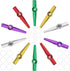 Bercoor 10 PCS Kazoos Musical Instruments, Metal Kazoos with 18 Flute Membranes for
