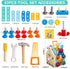 Set 33 3 Set GAIETYDIY Toddler Tool - PCS Wooden Kids Tools with Box/Bench/Tool House, Montessori Educational Pretend