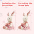 7" Bunny Stuffed Animal Organic Cotton Baby Plush Toys, Easter Stuffed Animal Easter Plush Bunny Soft Cuddly Toy