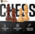 Chess Armory Premium Chess Set - Wooden Board Game with Portable Wood Case, Secure Storage for Kids and Adults (Walnut