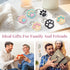 12 Zioyihan Pcs Cat Paw Fidget Toys Fidget Keychain, Mini Clicker Sensory Toy Anxiety and Stress Relief for Adults