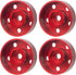 Aluminum Wheel Hex Hub Adapters for Tamiya Super ClodBuster Bullhead Upgrades (Red)